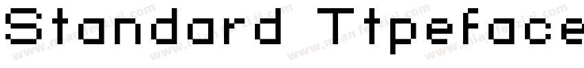 Standard Ttpeface字体转换